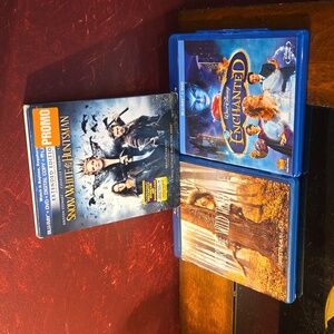 Snow White & The Huntsman, Enchanted & Where The Wild Things Are Set of 3 BluRay